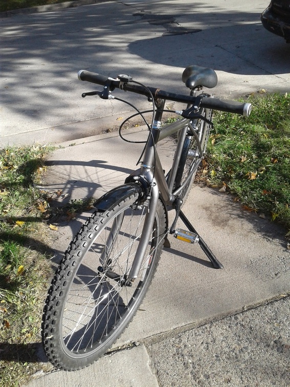 front view of refinished bike